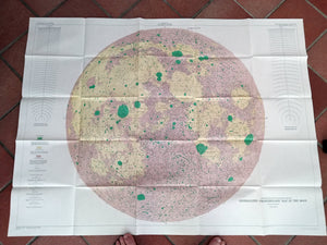 1961 U.S. Geological Survey Moon Maps By Robert Hackman Map 1