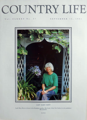 Lady Mary Keen Country Life Magazine Portrait September 12, 1991 Vol. CLXXXV No. 37