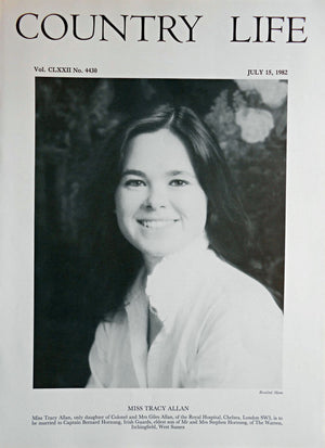 Miss Tracy Allan Country Life Magazine Portrait July 15, 1982 Vol. CLXXII No. 4430 - Copy