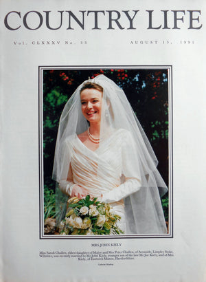 Mrs John Kiely, Miss Sarah Challen Country Life Magazine Portrait August 15, 1991 Vol. CLXXXV No. 33