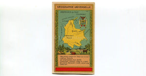 Colombia, South America, Antique Map c.1920 - A scarce advertising card for La Belle Jardiniere, shopping center, Paris France