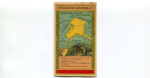 Alaska, North America, Antique Map c.1920 - A scarce advertising card for La Belle Jardiniere, shopping center, Paris France