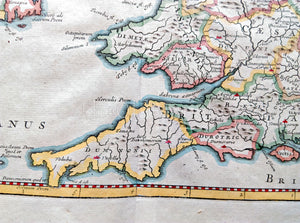 1722 Britannia Romana Antique Map by Robert Morden - Roman Britain, England, Ireland, Scotland, Wales, From Camden's Britannia - The Old Map Shop