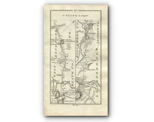 1778 Taylor & Skinner Antique Ireland Road Map 63/64 Ballinalack Longford Newtown Forbes Roosky Drumod Drumsna Jamestown Boyle Drumfin
