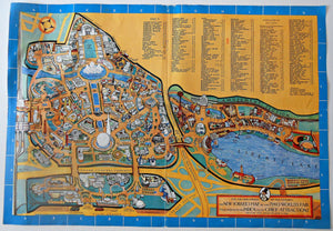 1940 World's Fair Pictorial Map by Carl Rose from the New Yorker Magazine, June 15 1940. Folding Poster Print.