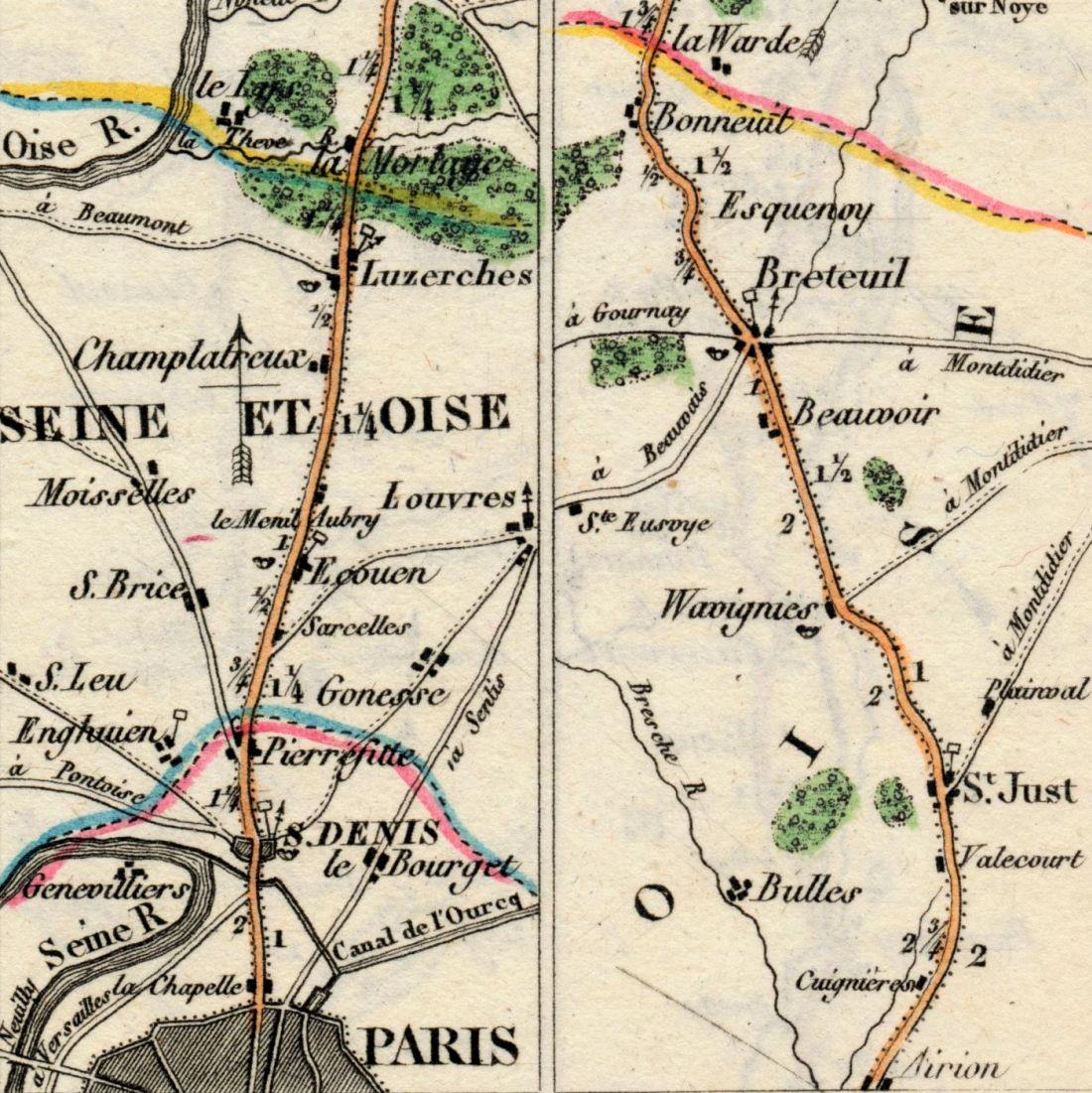 Antique France Maps - A M Perrot
