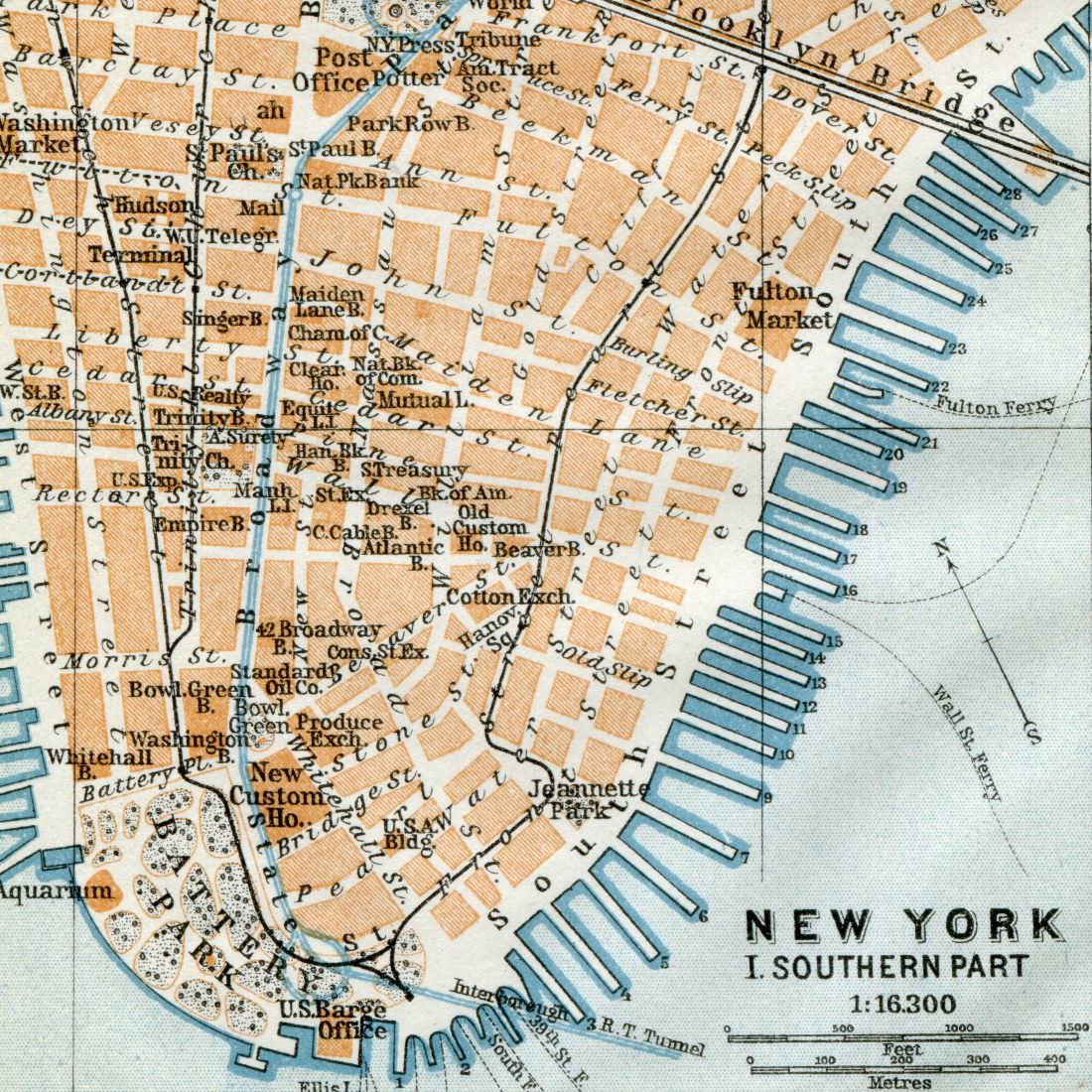 Karl Baedeker - Antique Maps, City & Town Plans