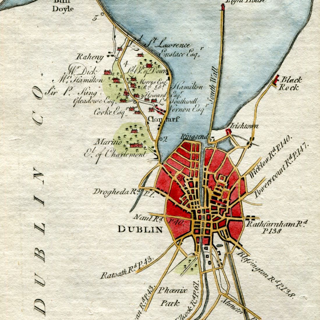 Maps of The Roads of Ireland by George Taylor & Andrew Skinner was first published in 1778. These maps are from the 1st edition