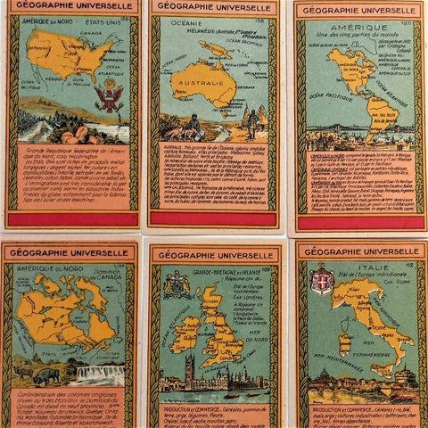 c.1920 La Belle Jardiniere Advertising Card Map