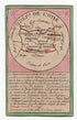 Hand-coloured c.1819 Oise France antique card map by Bourrut-Le Meri, rare first edition
