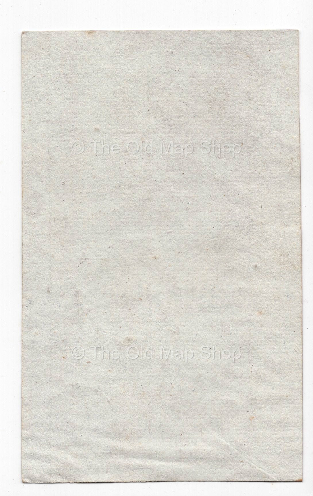 Reverse of c.1836 Oise France antique card map by Bourrut-Le Meri
