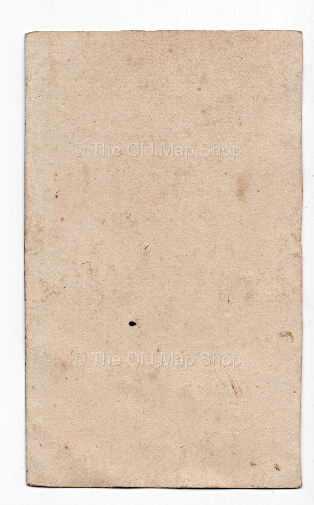 Reverse of c.1819 Somme France antique card map by Bourrut-Le Meri