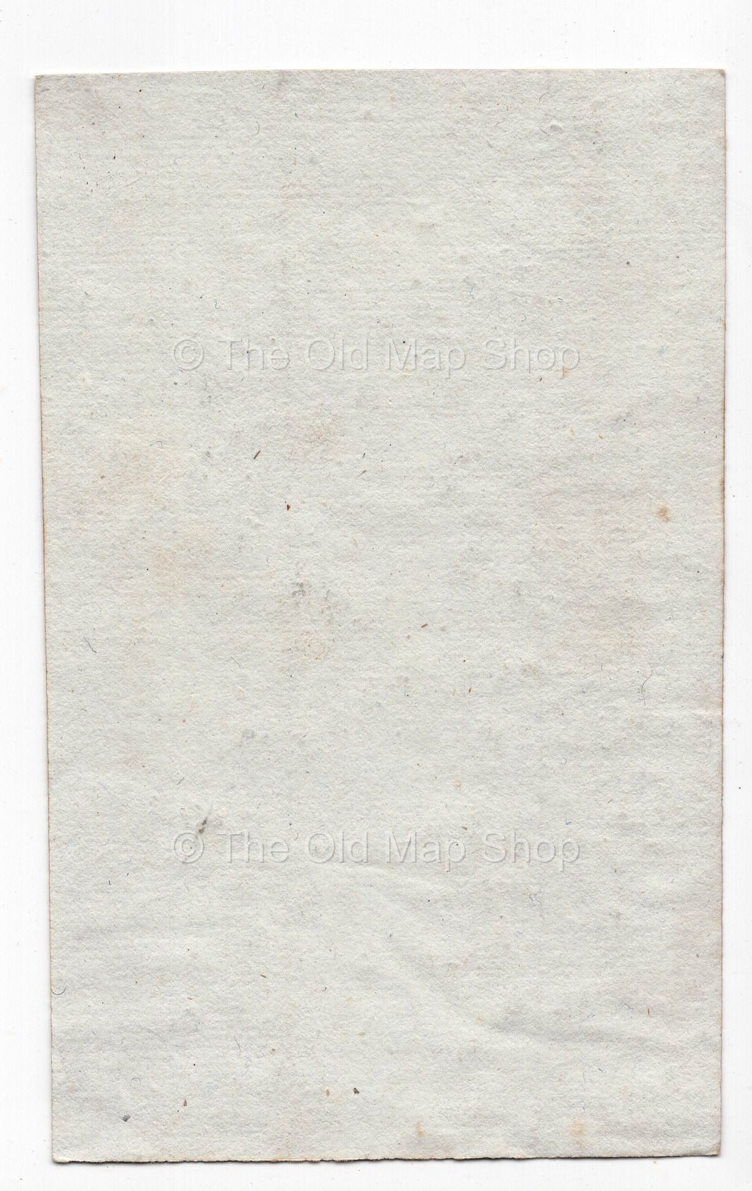 Reverse of c.1836 Somme France antique card map by Bourrut-Le Meri