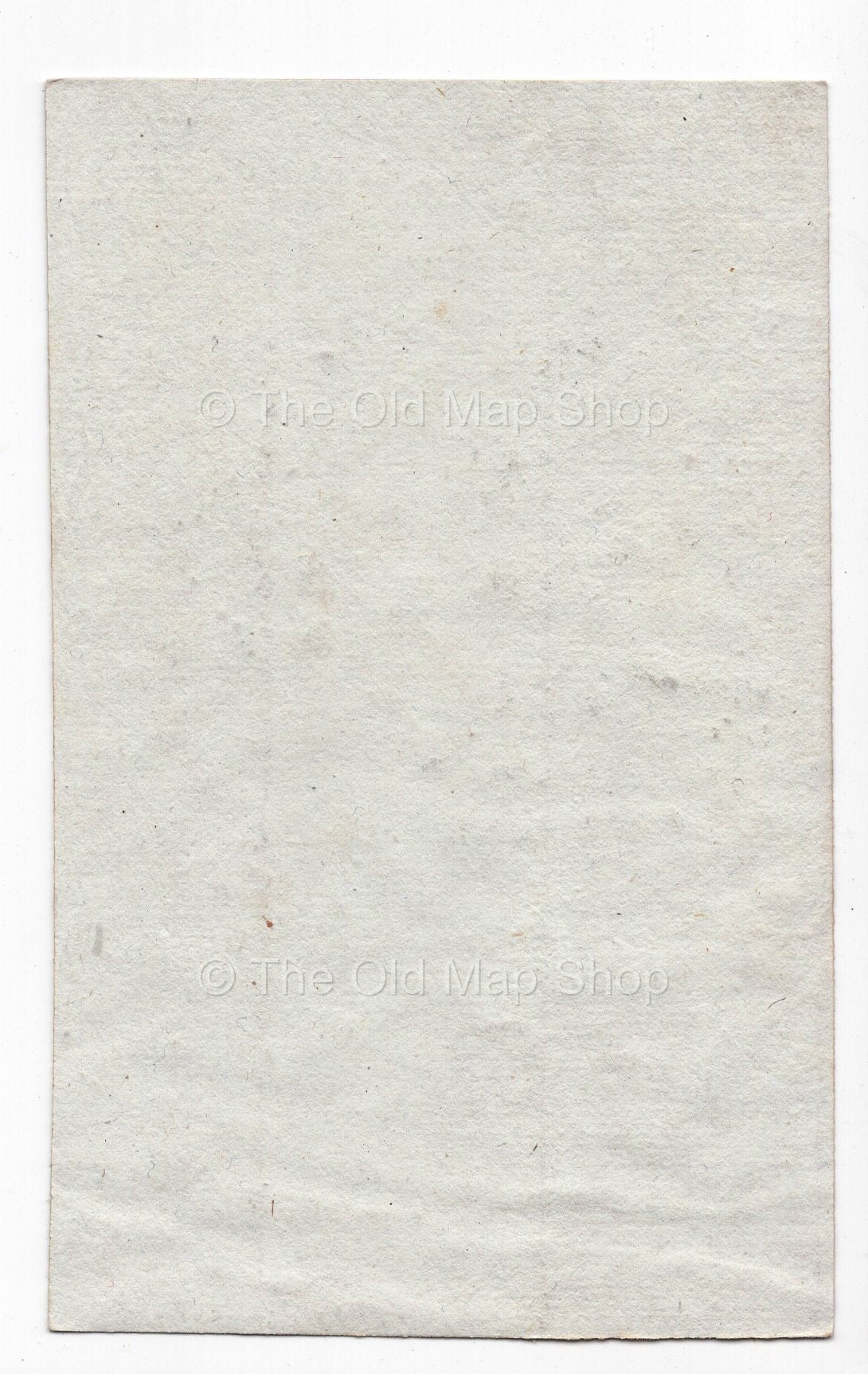 Reverse of c.1836 Pas-de-Calais France antique card map by Bourrut-Le Meri