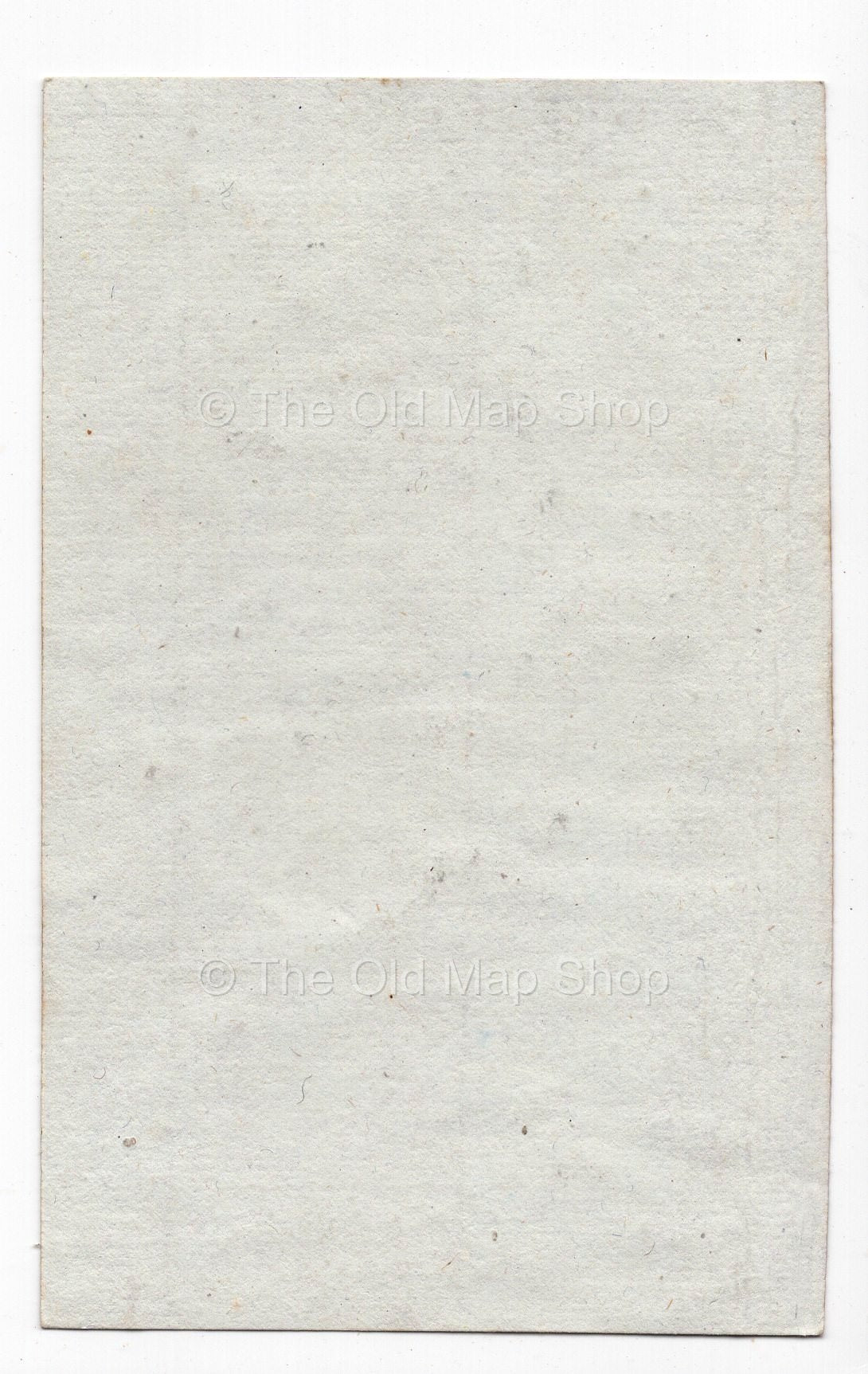 Reverse of c.1836 Nord France antique card map by Bourrut-Le Meri