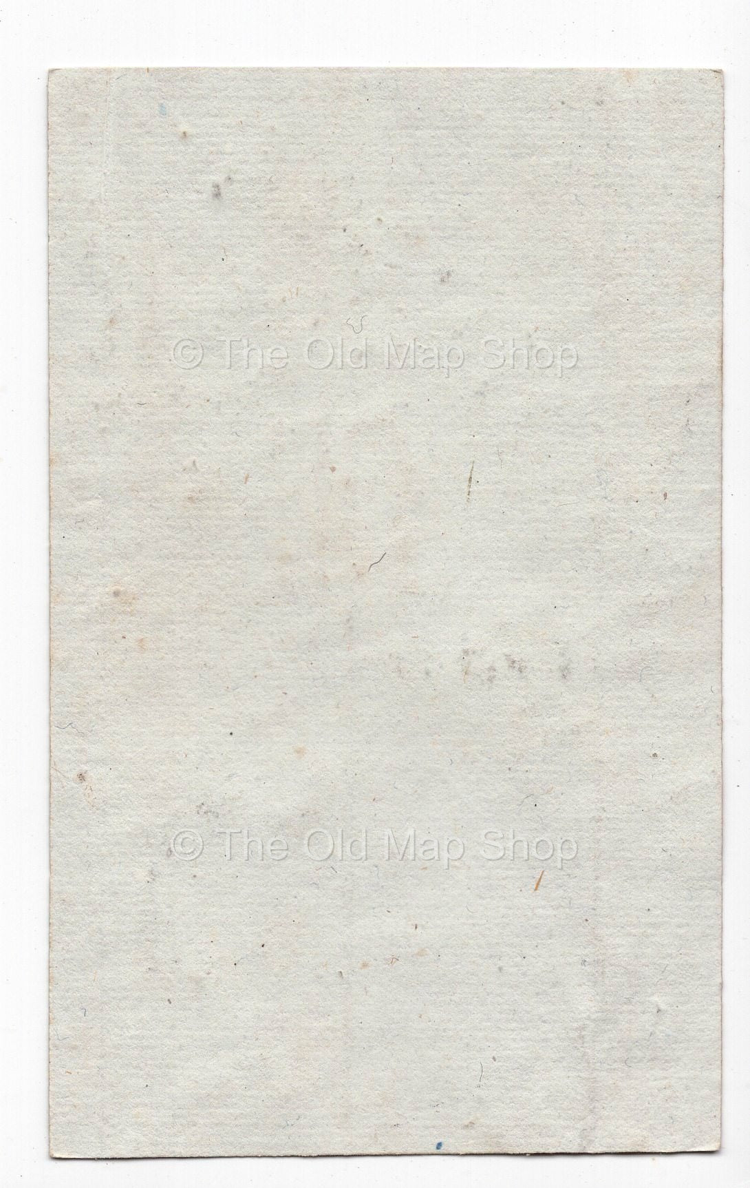 Reverse of c.1836 Aisne France antique card map by Bourrut-Le Meri