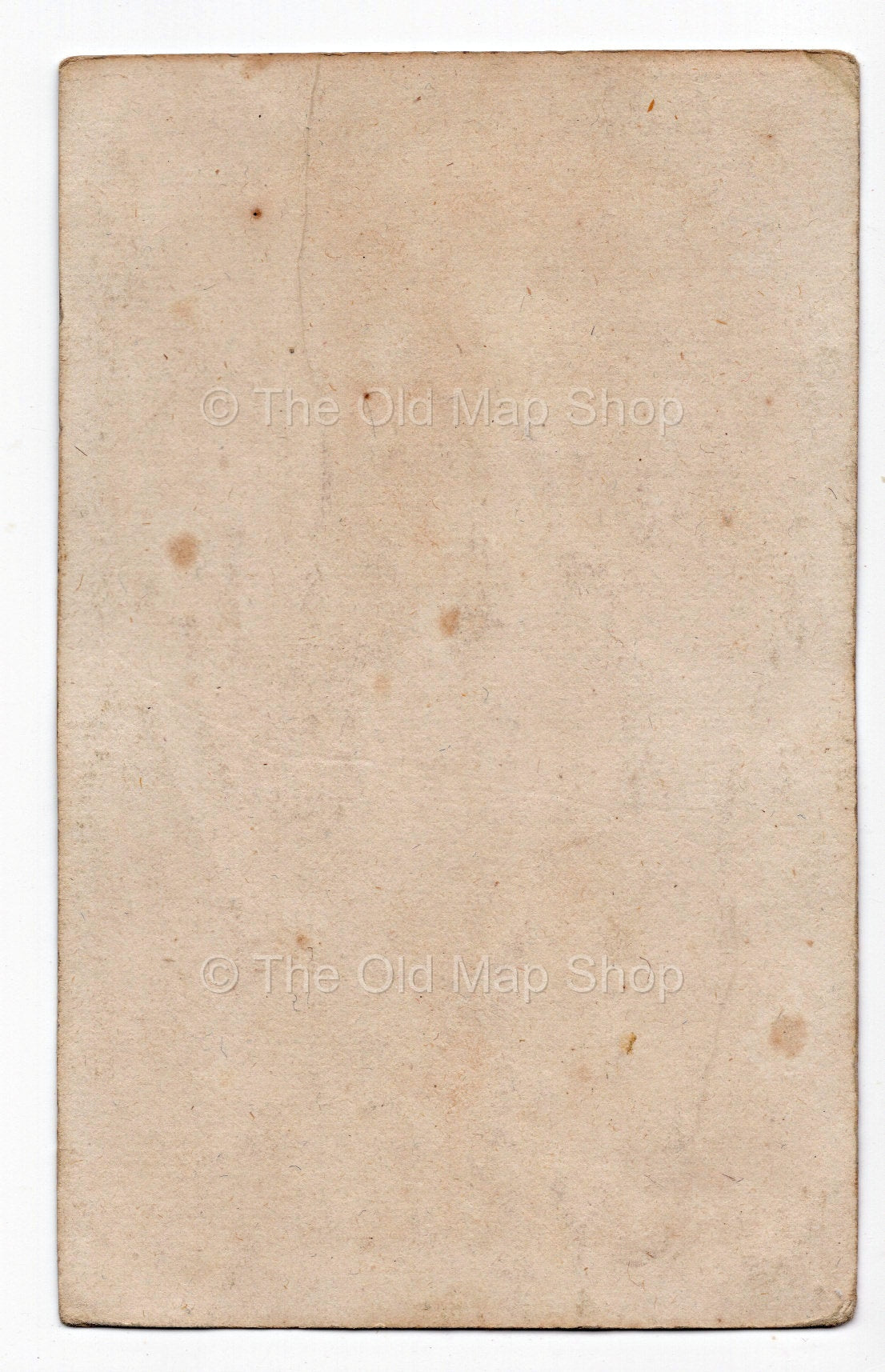 Reverse of c.1819 Aisne France antique card map by Bourrut-Le Meri