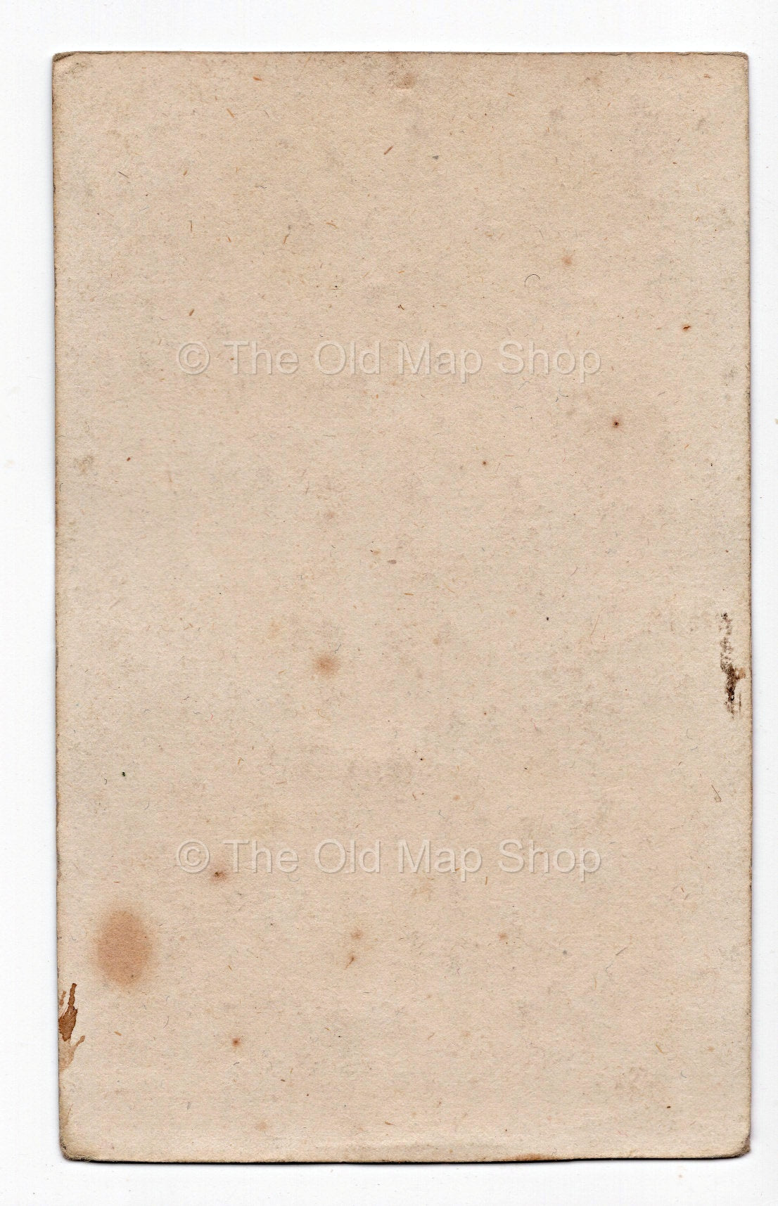 Reverse of c.1819 Meuse France antique card map by Bourrut-Le Meri