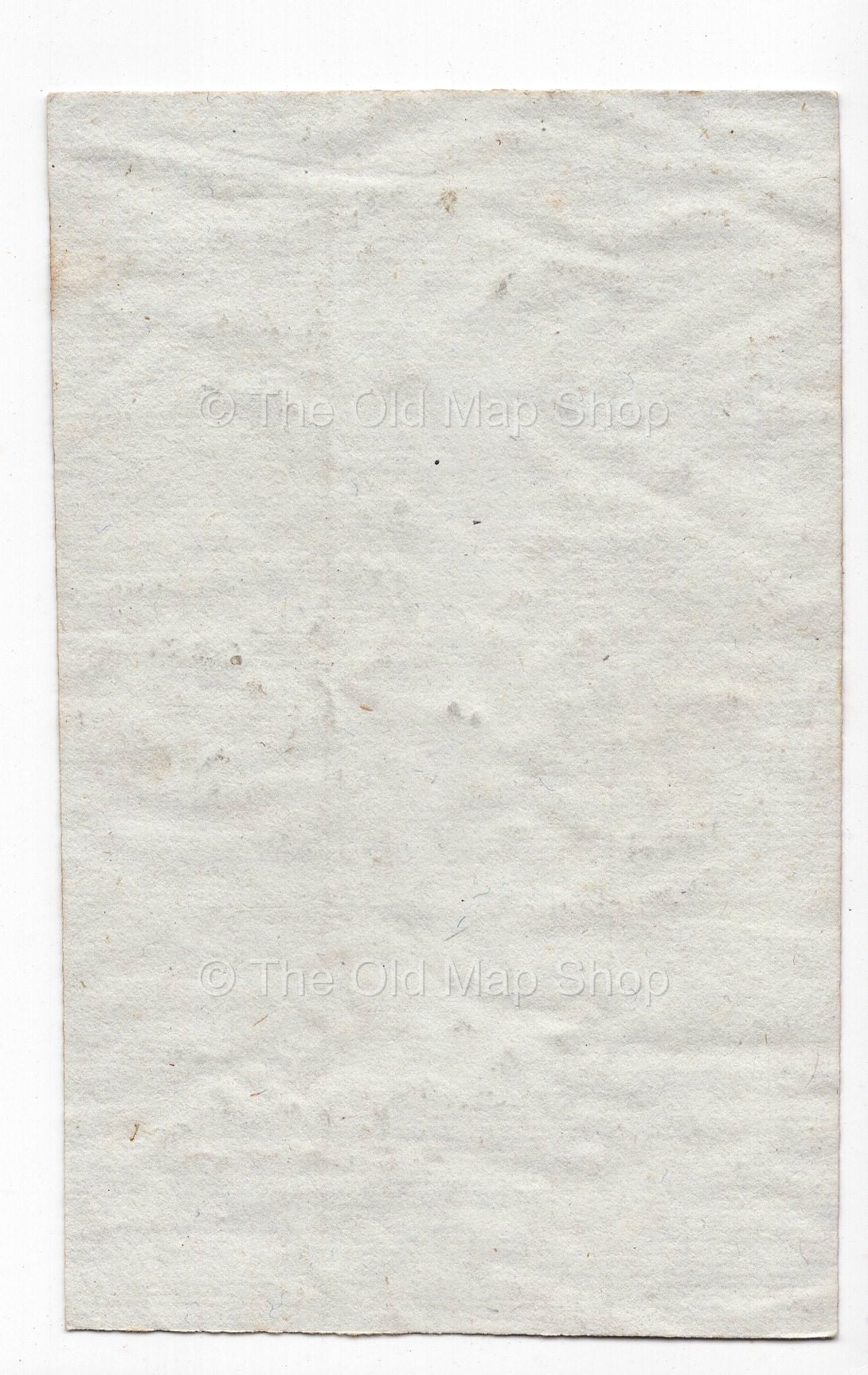 Reverse of c.1836 Meuse France antique card map by Bourrut-Le Meri