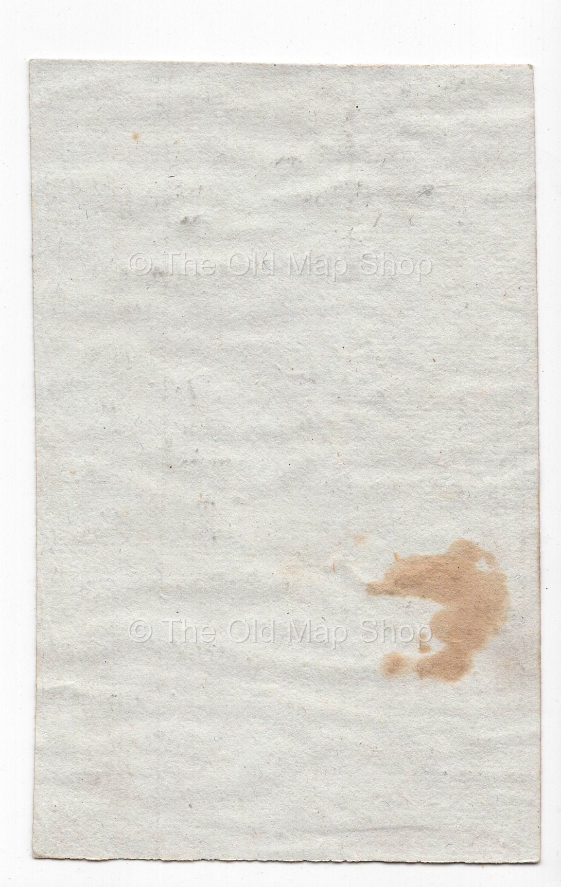 Reverse of c.1836 Meurthe France antique card map by Bourrut-Le Meri