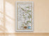 1783 Taylor & Skinner Dublin, Slane, Ardee, Duleek and Drogheda Ireland road map displayed on a light cream wall. The map covers Counties Dublin, Meath and Louth.