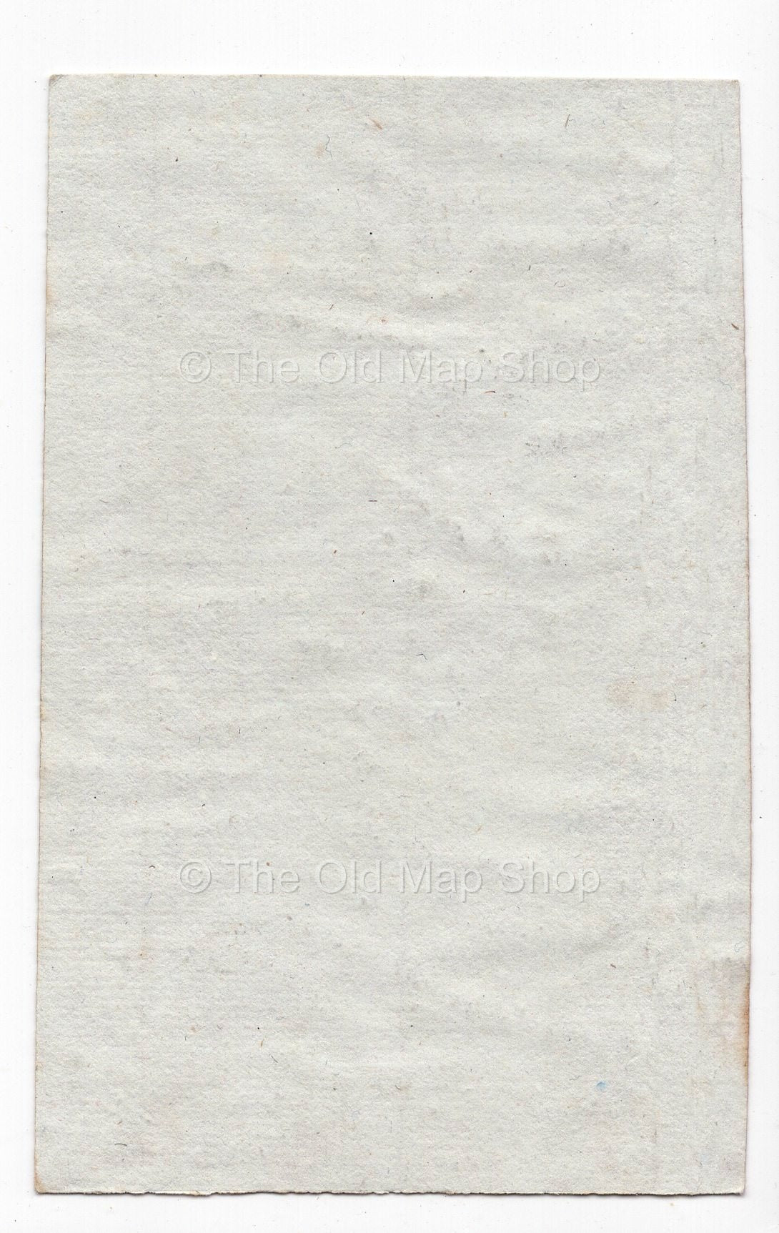 Reverse of c.1836 Bas-Rhin France antique card map by Bourrut-Le Meri