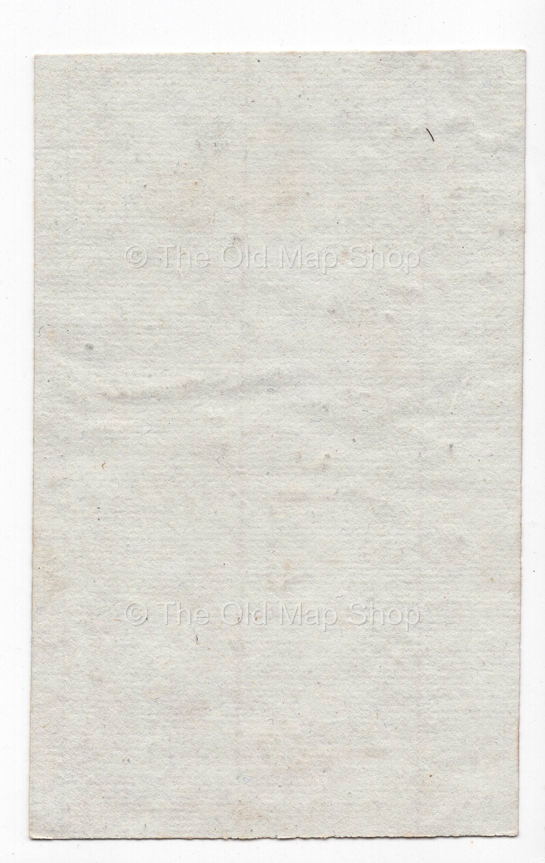 Reverse of c.1836 Haut-Rhin France antique card map by Bourrut-Le Meri