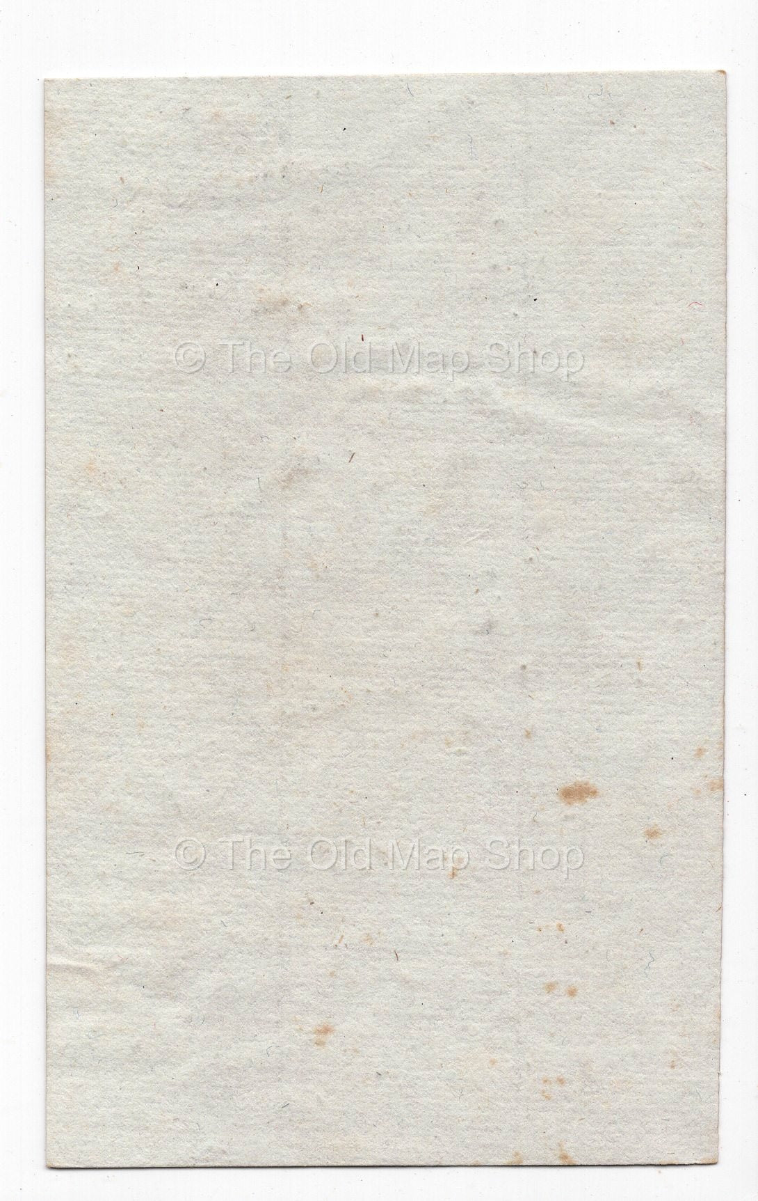 Reverse of c.1836 Vosges France antique card map by Bourrut-Le Meri