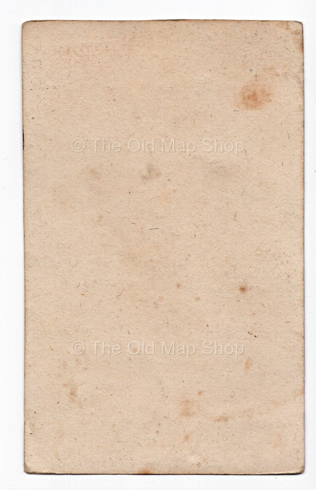 Reverse of c.1819 Haute-Marne France antique card map by Bourrut-Le Meri