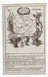 c.1836 Haute-Saône France antique card map showing Vesoul by Bourrut-Le Meri, 3rd edition