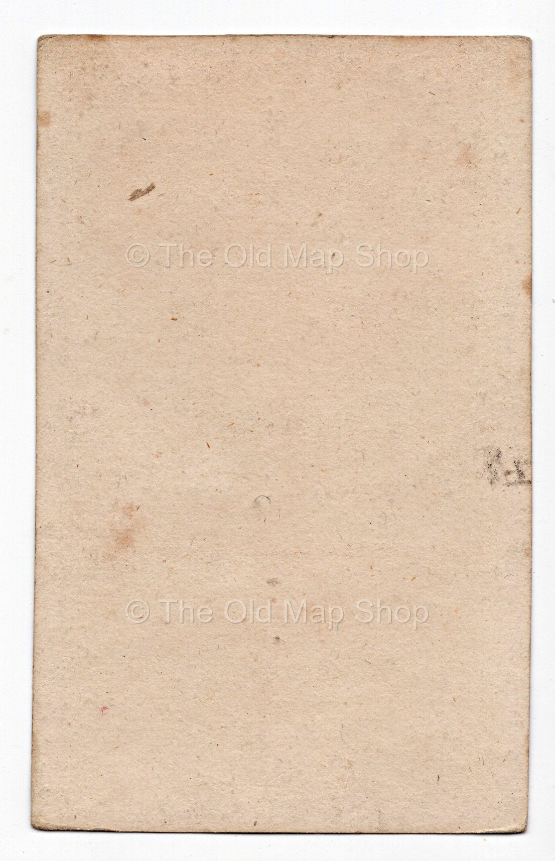 Reverse of c.1819 Haute-Saone France antique card map by Bourrut-Le Meri