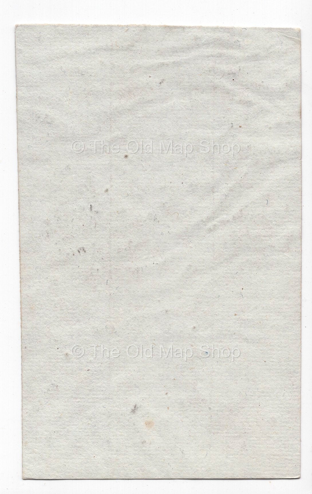 Reverse of c.1836 Haute-Saône France antique card map by Bourrut-Le Meri