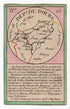Hand-coloured c.1819 Doubs France antique card map by Bourrut-Le Meri, rare first edition