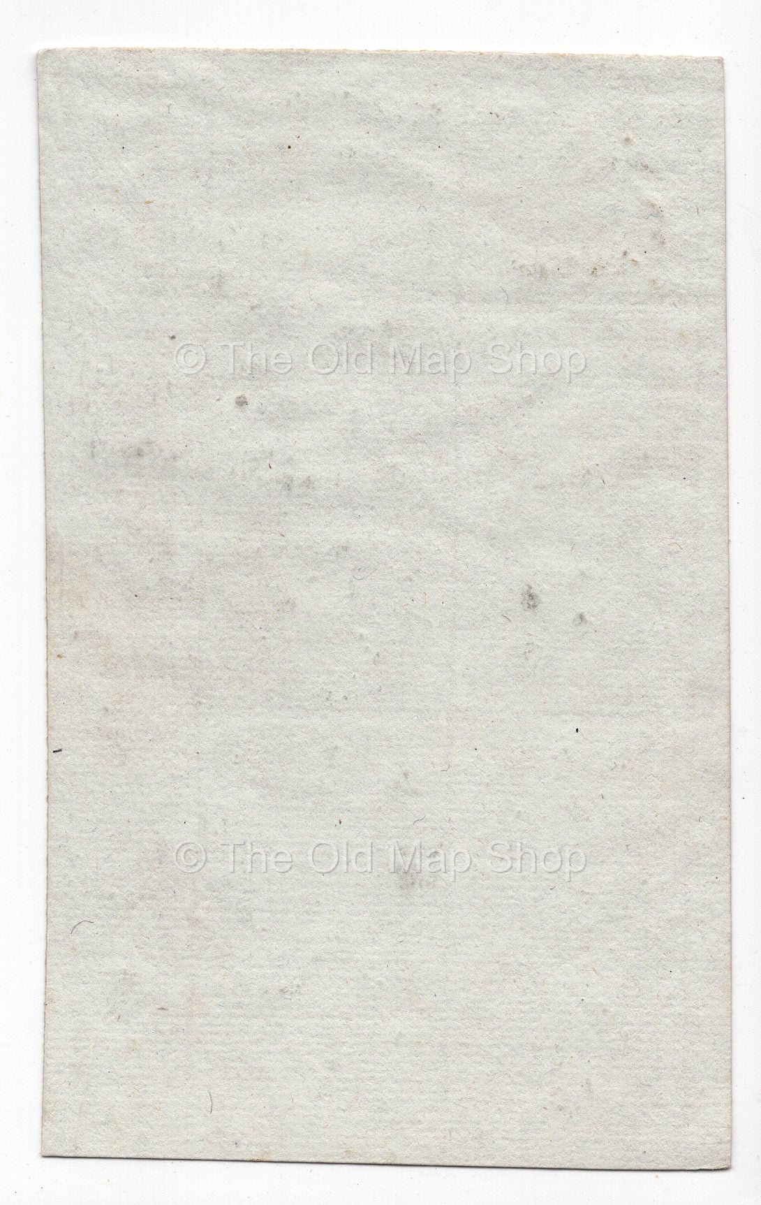 Reverse of c.1836 Doubs France antique card map by Bourrut-Le Meri