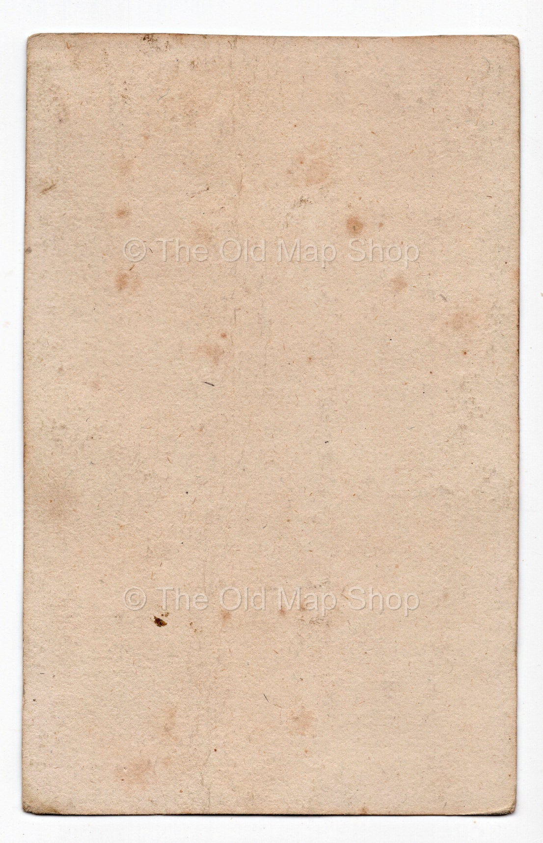Reverse of c.1819 Jura France antique card map by Bourrut-Le Meri