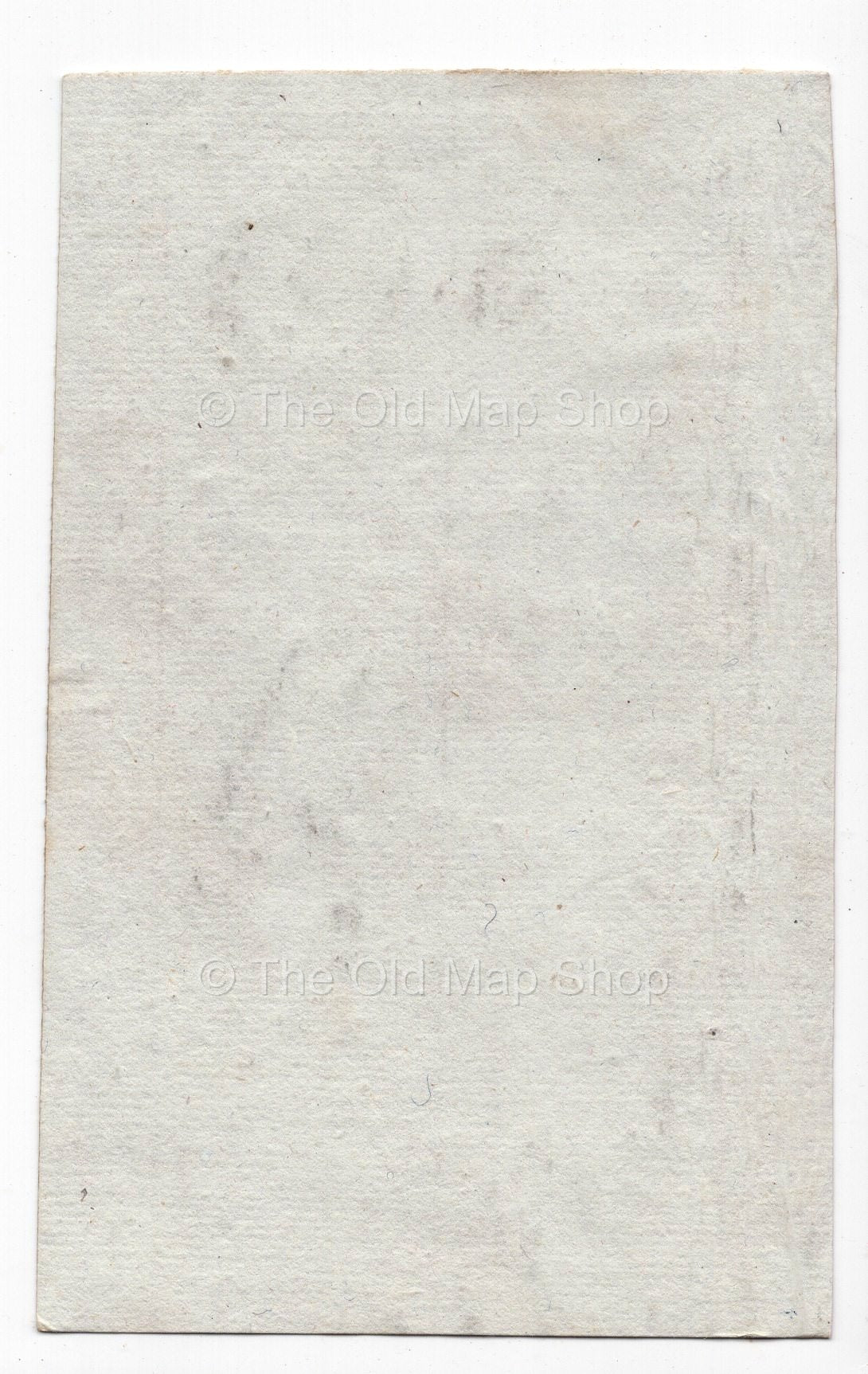 Reverse of c.1836 Jura France antique card map by Bourrut-Le Meri