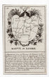 c.1836 Saône-et-Loire France antique card map showing Macon by Bourrut-Le Meri, 3rd edition