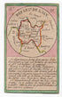 Hand-coloured c.1819 Ain France antique card map by Bourrut-Le Meri, rare first edition