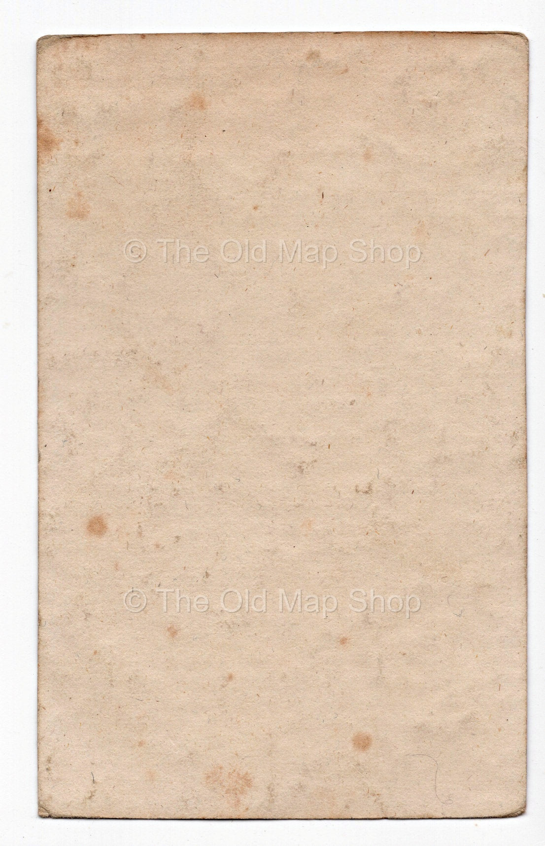 Reverse of c.1819 Isere France antique card map by Bourrut-Le Meri