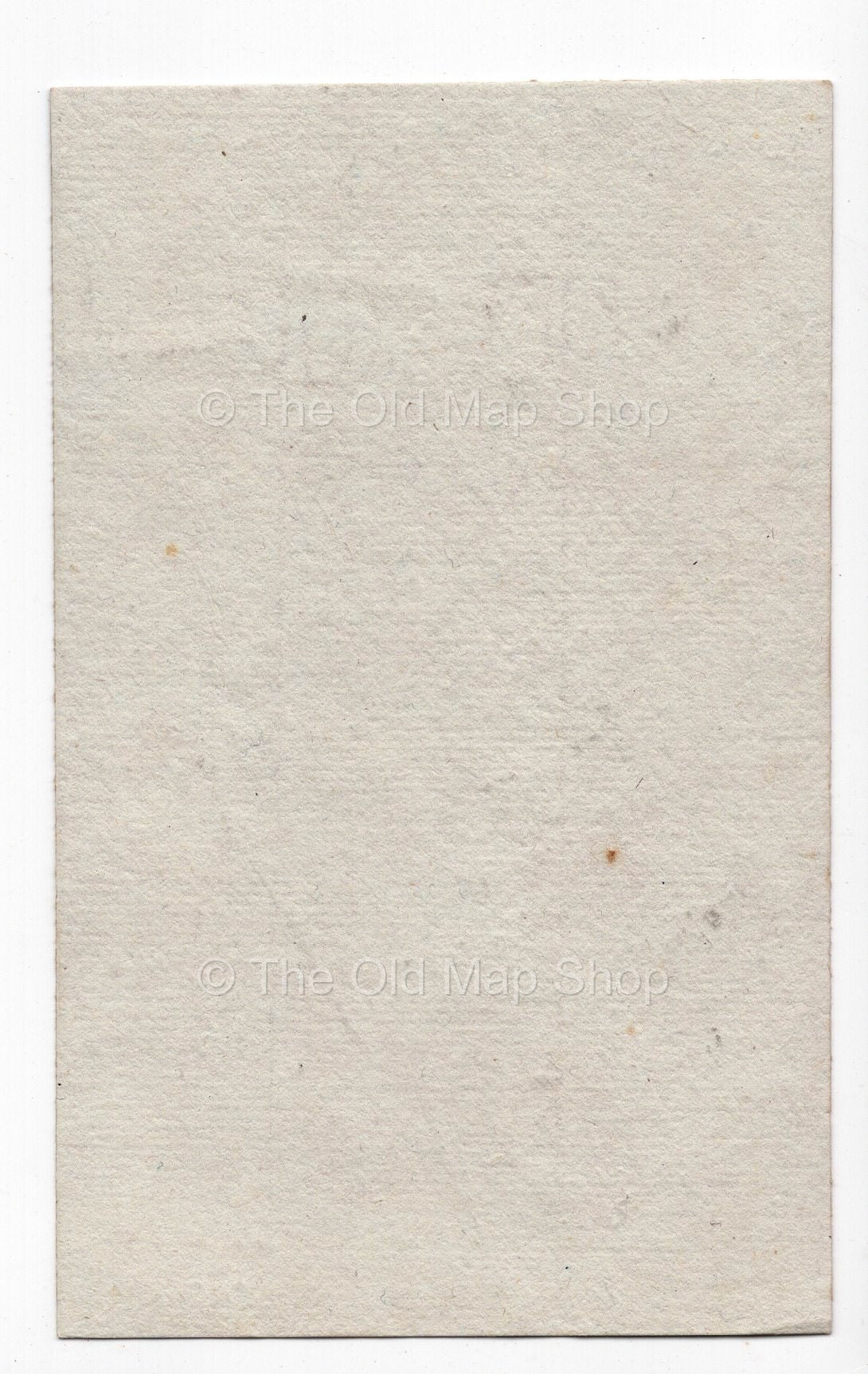 Reverse of c.1836 Isère France antique card map by Bourrut-Le Meri