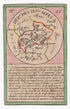 Hand-coloured c.1819 Hautes-Alpes France antique card map by Bourrut-Le Meri, rare first edition