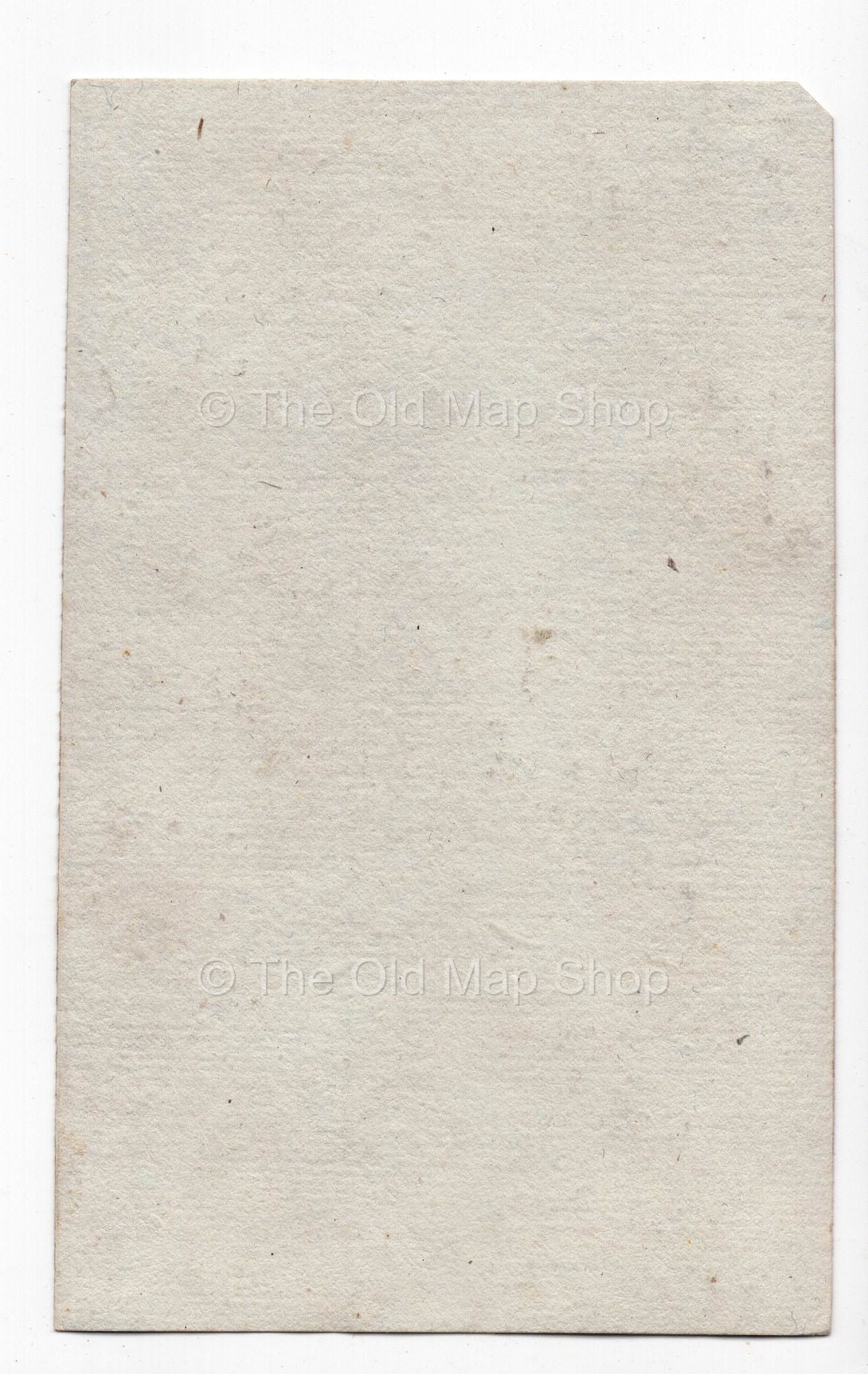 Reverse of c.1836 Hautes-Alpes France antique card map by Bourrut-Le Meri