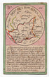 Hand-coloured c.1819 Bas-Alpes France antique card map by Bourrut-Le Meri, rare first edition