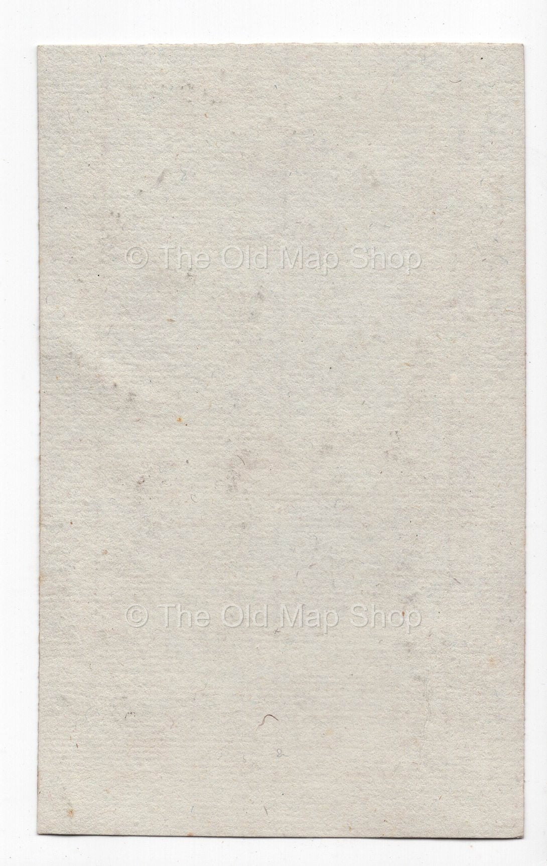 Reverse of c.1836 Basses-Alpes (Alpes-de-Haute-Provence) France antique card map by Bourrut-Le Meri