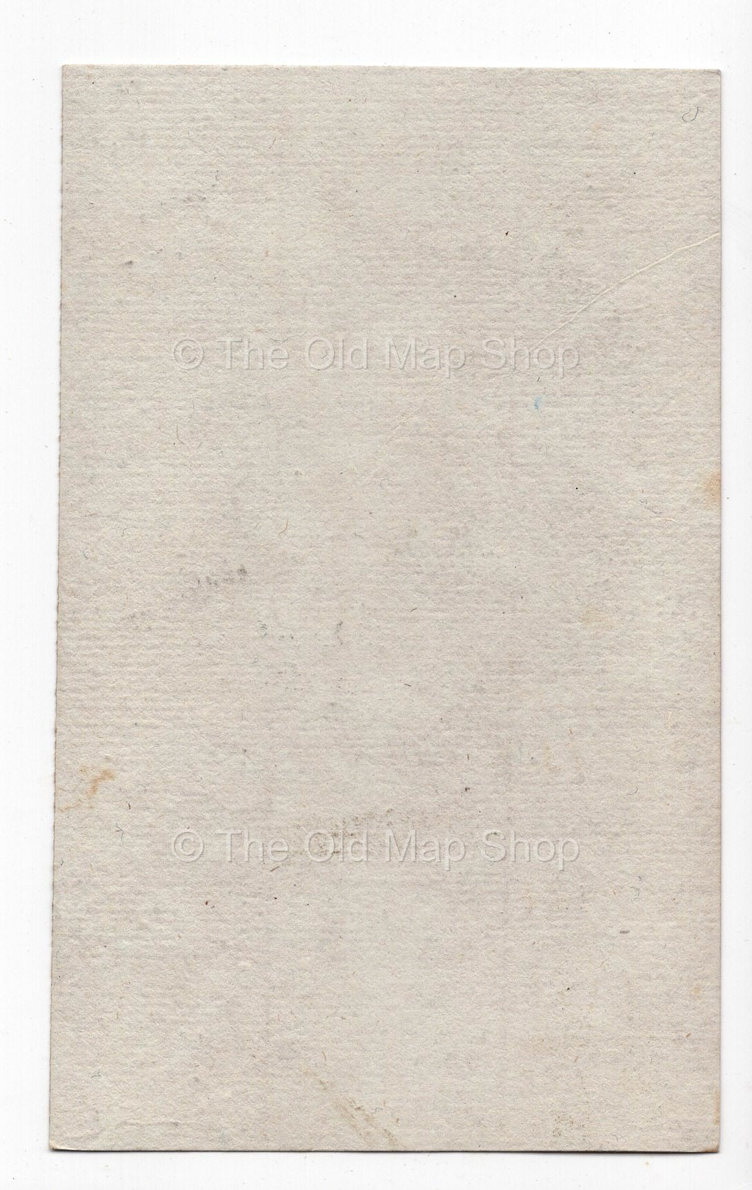 Reverse of c.1836 Bouches-du-Rhône France antique card map by Bourrut-Le Meri