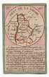 Hand-coloured c.1819 Drome France antique card map by Bourrut-Le Meri, rare first edition