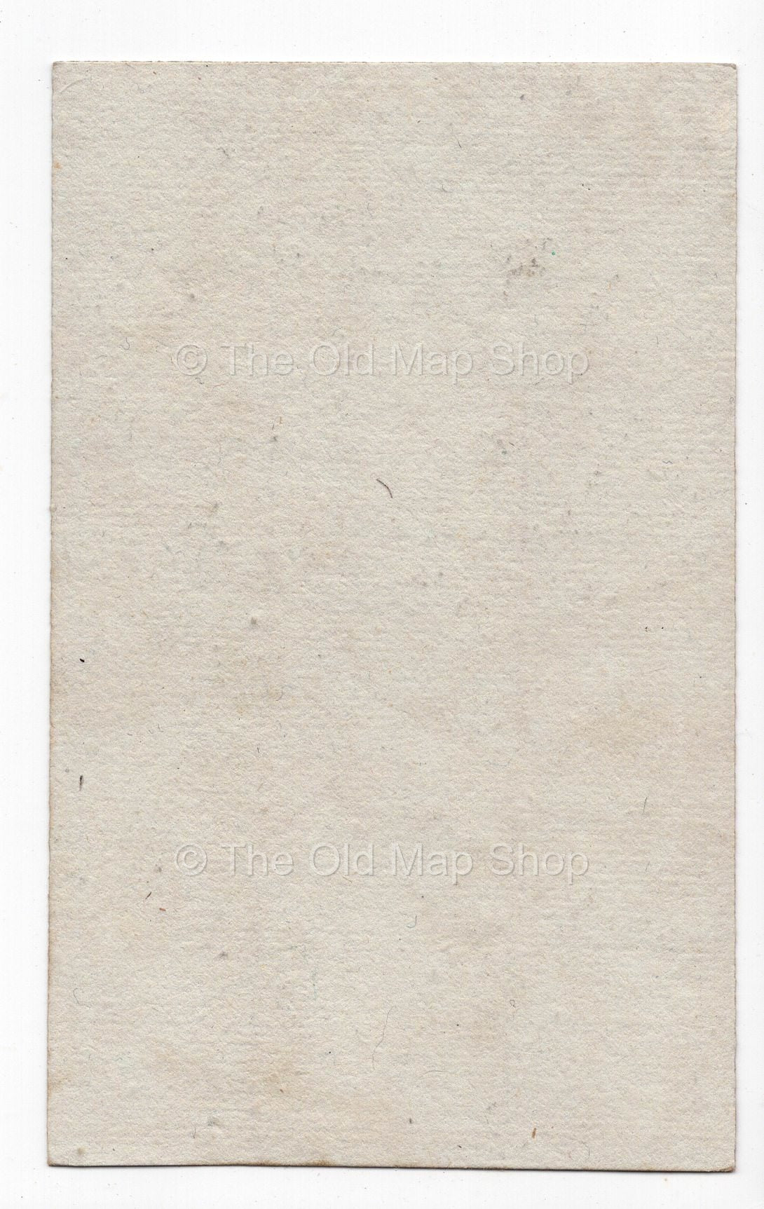 Reverse of c.1836 Drôme France antique card map by Bourrut-Le Meri