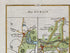 Upper detail of 1783 Taylor & Skinner Map 34 showing Castleblayney, Lough Blayney, Braca and roads through County Monaghan.
