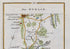 Upper detail of 1783 Taylor & Skinner Map 26 showing Dungannon, Killyman, Drumaspill, Grange and the River Blackwater in County Tyrone.