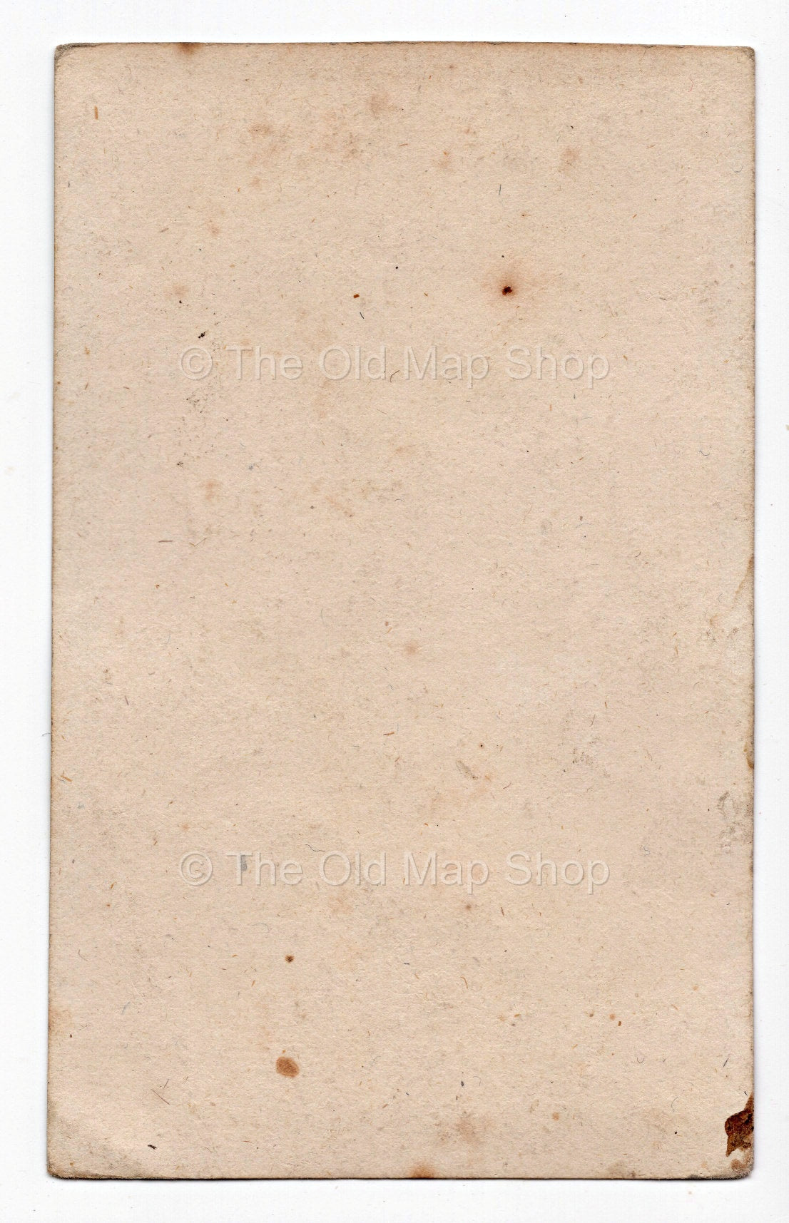 Reverse of c.1819 Haute-Loire France antique card map by Bourrut-Le Meri